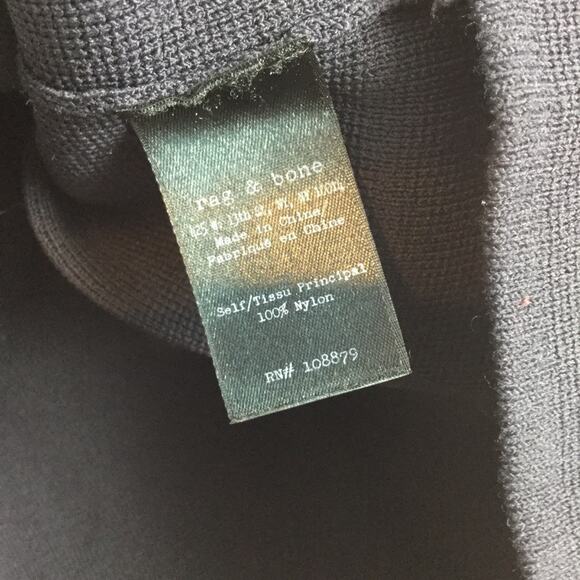 Rag & Bone Mesh Panel Navy Cap Sleeve Top, small - Picture 4 of 4